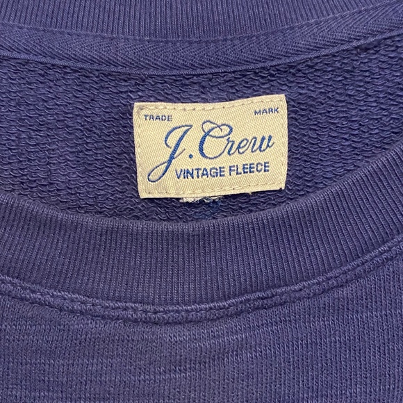 J.Crew Indigo Vintage Fleece Sweatshirt (XL). Super Cozy! - Picture 3 of 3